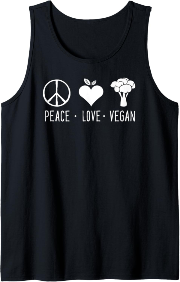 Peace Love Vegan Cute Veganism Vegan for Animal Lovers gift ... - Image 2